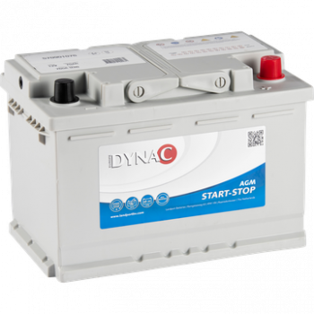 Dynac AGM Start-Stop Auto Accu 12V 70Ah    