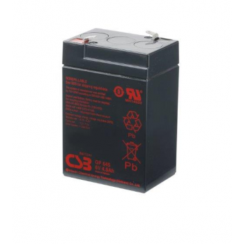 GP645 van CSB Battery AGM loodaccu 6V 4,5Ah