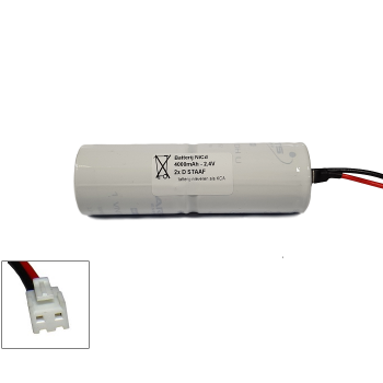 NiCd 2,4V 4000mAh 2xD HT staaf met S04 aansluiting