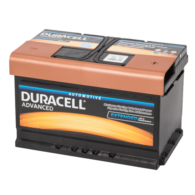 Auto accu Duracell Advanced BDA 72 12V 72Ah