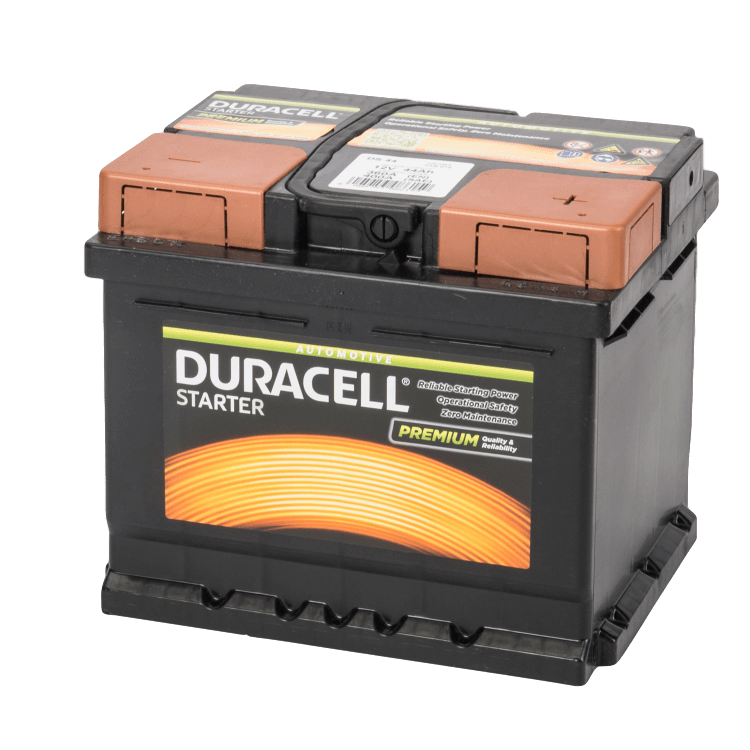 element Verlaten weekend Auto accu Duracell Starter DS 44 (12V 44Ah)