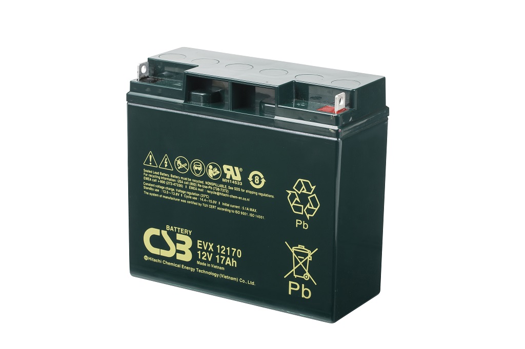 Deep cycle AGM loodaccu 12V 17Ah EVX12170 B1 van CSB Battery