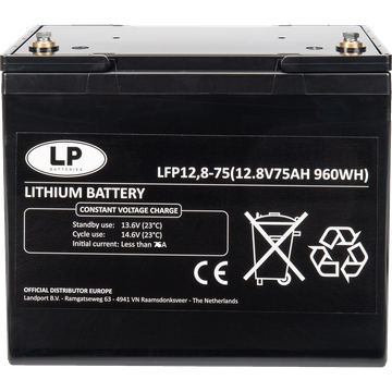 LiFePO4 accu LFP V12-75 12,8V 75Ah