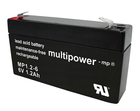 Multipower MP1.2-6 Loodaccu (6V 1200mAh)