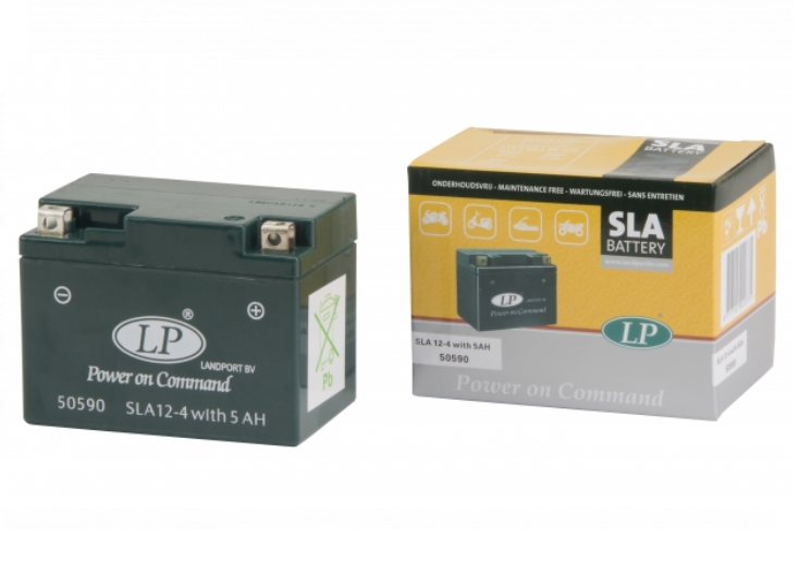 SLA 12-4S motor accu Landport 12V 5Ah